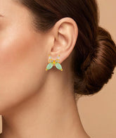 Butterfly Stud Earrings | Marquise Cut Stones & Crystal Accents