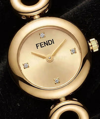 Chic Gold Round Wristwatch | Bracelet Style Watch for Women