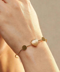 Heart Stone Open Bracelet for Women | Adjustable Jewelry