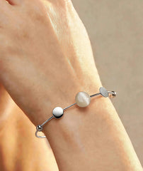 Opal Stone Open Bracelet for Women in Gold or Silver