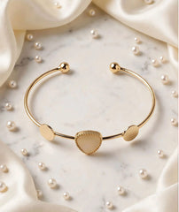 Triangle Stone Bracelet | Gold & Silver Adjustable Cuff